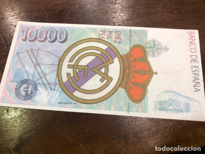 Coleccionismo deportivo: BILLETE 10000 PTAS REAL MADRID - MORIENTES - Foto 2