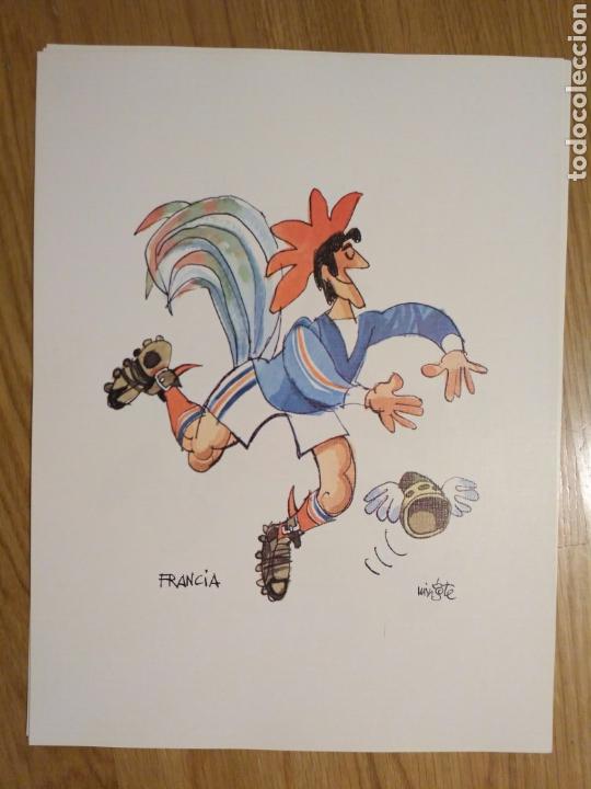 Coleccionismo deportivo: Mingote - 25 laminas del mundial de Espa&ntilde;a 1982 - Foto 6