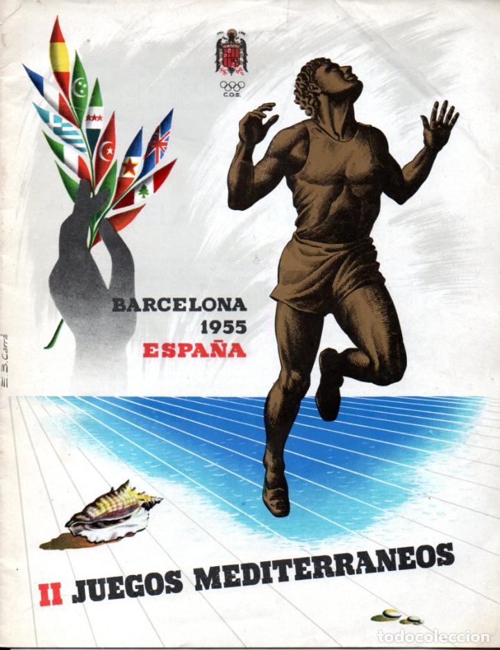 Coleccionismo deportivo: JUEGOS MEDITERR&Aacute;NEOS BARCELONA 1955 - PROGRAMA REVISTA - Foto 1
