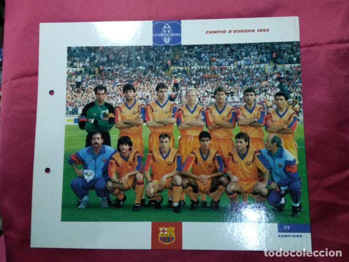 Sports collectibles: LAMINA. N&ordm; 77. EL GRAN ALBUM BAR&Ccedil;A . CAMPIO D'EUROPA 1992. LA VANGUARDIA