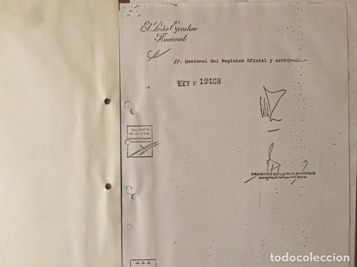 Coleccionismo deportivo: Mundial Argentina 78 Proyecto de ley y Comision organizadora. Documentos - Foto 3