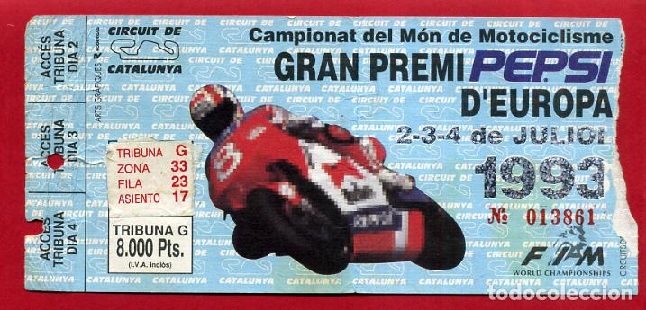 Sammelleidenschaft Sport: ENTRADA MOTOCICLISMO MOTOS, CAMPEONATO DE EUROPA 1993 , ORIGINAL , EF4004