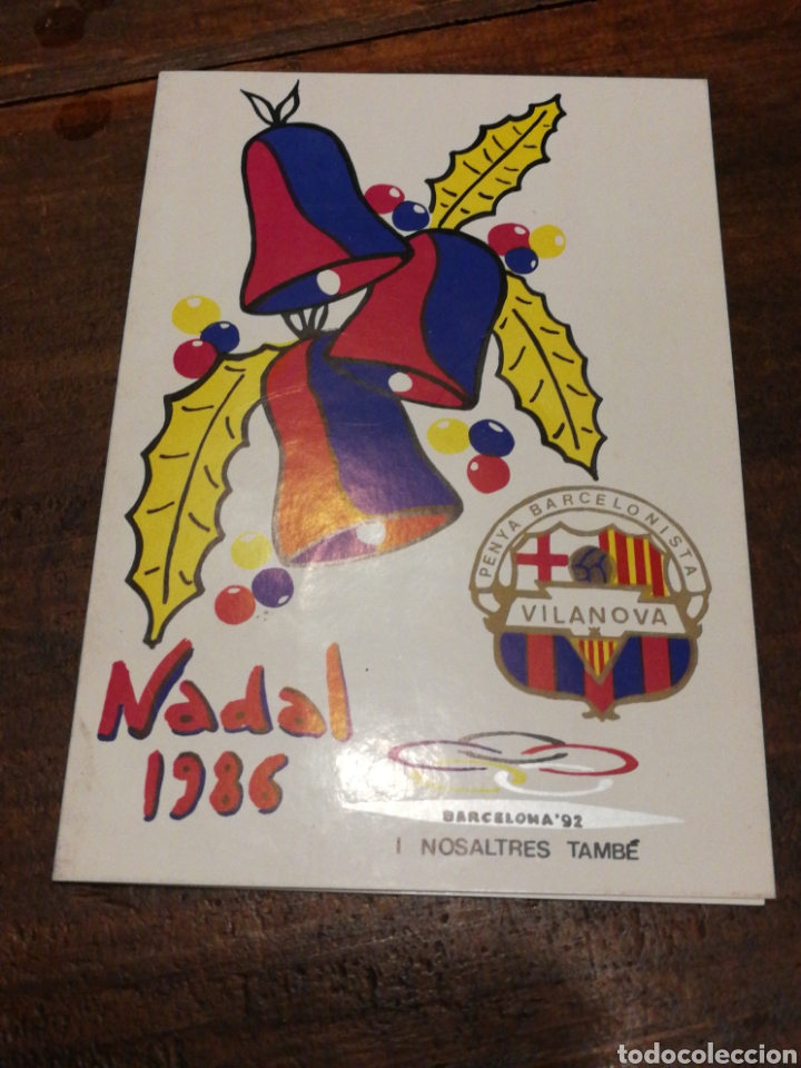 Sammelleidenschaft Sport: FELICITACI&Oacute; NADAL PENYA BARCELONISTA VILANOVA I LA GELTR&Uacute;, 1986.
