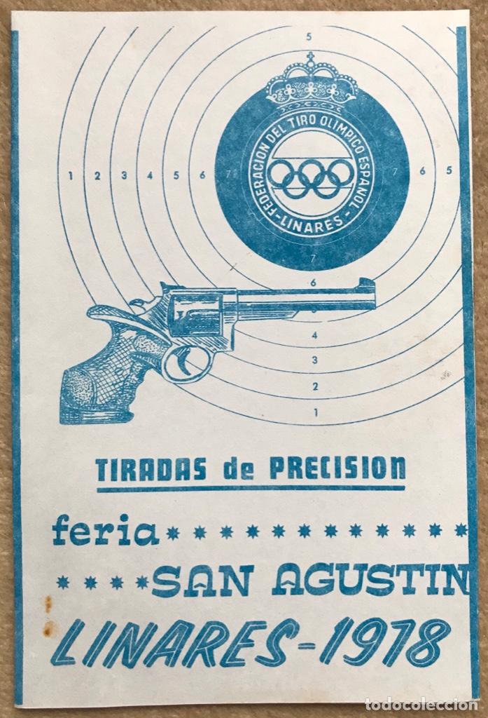 Sammelleidenschaft Sport: Programa de tiradas de precisi&oacute;n (Tiro ol&iacute;mpico) - Feria San Agustin - Linares (Ja&eacute;n) - A&ntilde;o 1978