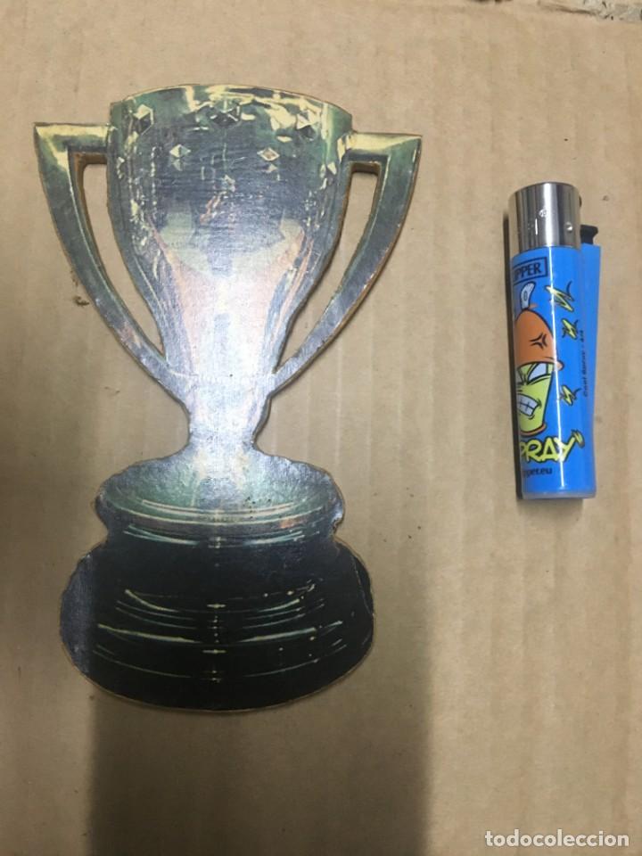 Sammelleidenschaft Sport: ATLETICO MADRID HECHO EN MADERA COPA DE LA LIGA DE ESPA&Ntilde;A