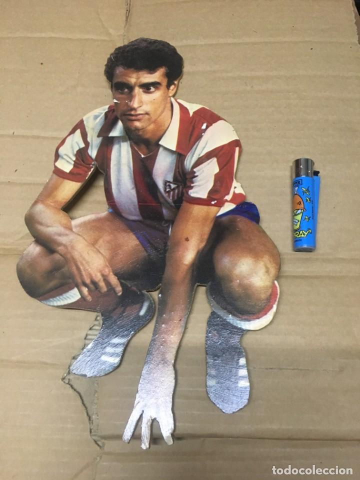 Sammelleidenschaft Sport: ATLETICO MADRID HECHO EN MADERA JUGADOR QUIQUE RAMOS