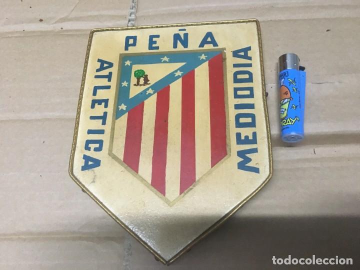 Sammelleidenschaft Sport: ATLETICO MADRID CUADRO METOPA HECHO EN MADERA PE&Ntilde;A ATLETICA MEDIODIA MADRID