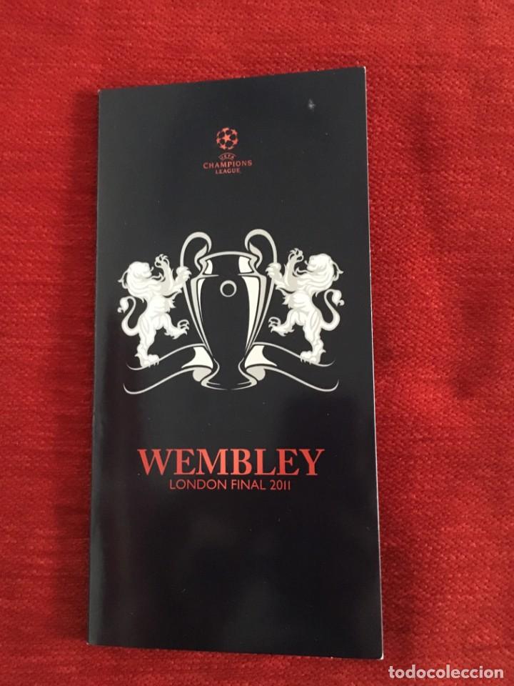 Sammelleidenschaft Sport: CARPETA FINAL UEFA CHAMPIONS LEAGUE BARCELONA MANCHESTER UNITED 2011 WEMBLEY