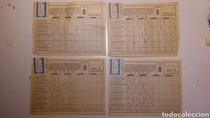 Coleccionismo deportivo: Resguados de quinielas temp.71-72 - Foto 1