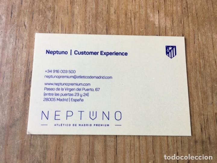 Coleccionismo deportivo: R6121 TARJETA NEPTUNO CUSTOMER EXPERIENCE ATLETICO MADRID - Foto 1