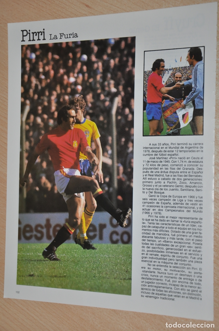 Sammelleidenschaft Sport: hoja futbolista pirri