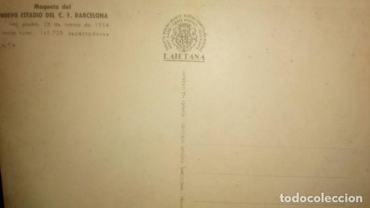 Coleccionismo deportivo: Maqueta estadio Joan Gamper (postal) - Foto 2