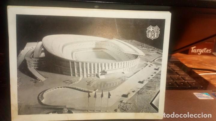 Coleccionismo deportivo: Maqueta estadio Joan Gamper (postal) - Foto 1