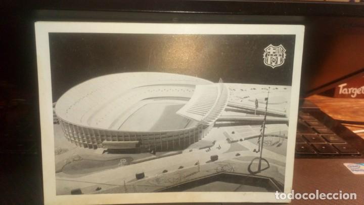 Coleccionismo deportivo: Maqueta estadio Joan Gamper (postal) - Foto 1