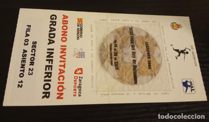 Sammelleidenschaft Sport: -ABONO XXXIII COPA DEL REY DE BALONMANO - 16-20 ABRIL 2008 ZARAGOZA -