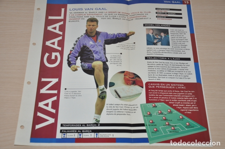 Sammelleidenschaft Sport: hoja ficha van gaal, futbol club barcelona