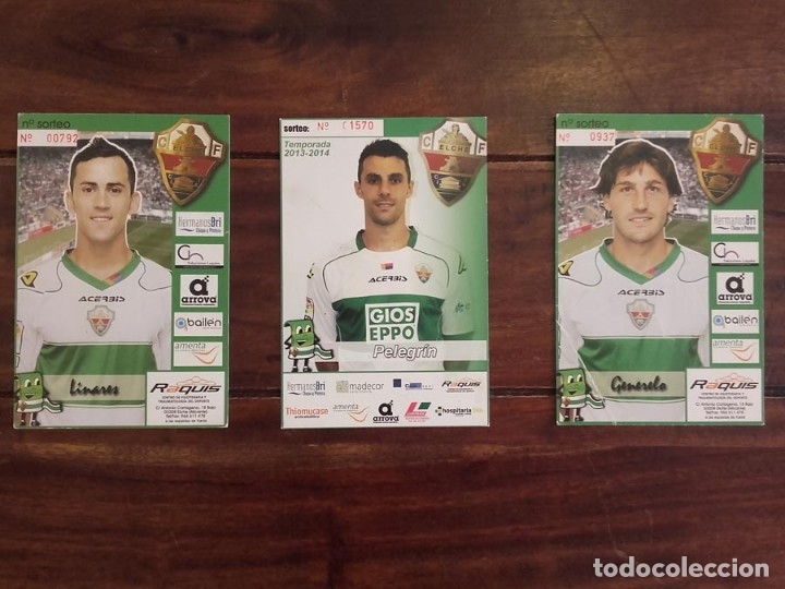 Coleccionismo deportivo: 3 postales Elche Club de Futbol - Foto 1
