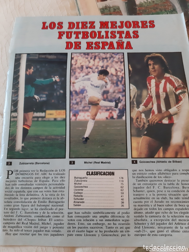 Collectionnisme sportif: POSTER PAGINA LOS 10 MEJORES FUTBOLISTAS DE ESPA&Ntilde;A