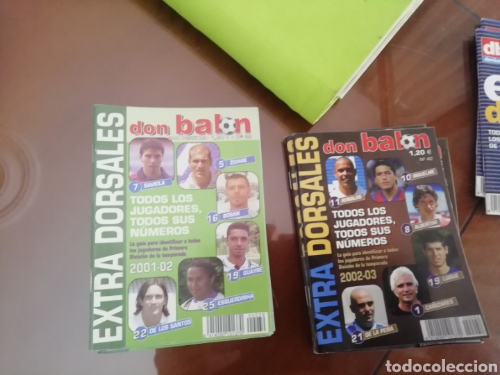 Coleccionismo deportivo: Extra dorsales don balon. A&ntilde;o 2001-02. Lote 6 ejemplares. - Foto 1