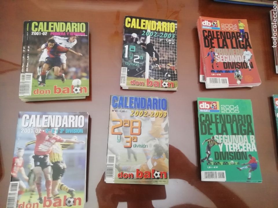 Collectionnisme sportif: Calendario liga 1 y 2 divisi&oacute;n don balon. A&ntilde;o 2005- 06. 6 ejemplares