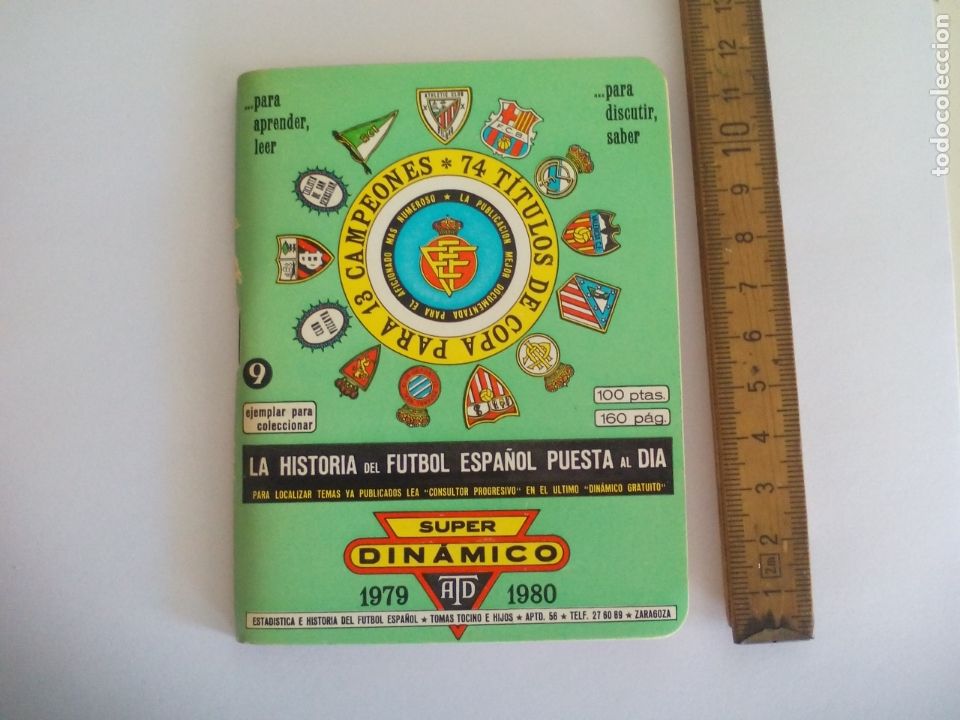 Collectionnisme sportif: SUPER Din&aacute;mico.160 p&aacute;ginas,Historia F&uacute;tbol Temporada 1979-1980. TOMO n&ordm; 9 Espa&ntilde;a,goles
