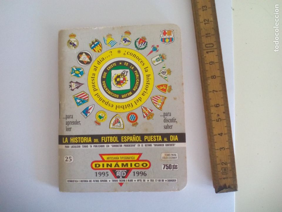 Collectionnisme sportif: SUPER Din&aacute;mico.160 p&aacute;ginas, Historia F&uacute;tbol Temporada 1995-1996. TOMO n&ordm; 25 Espa&ntilde;a