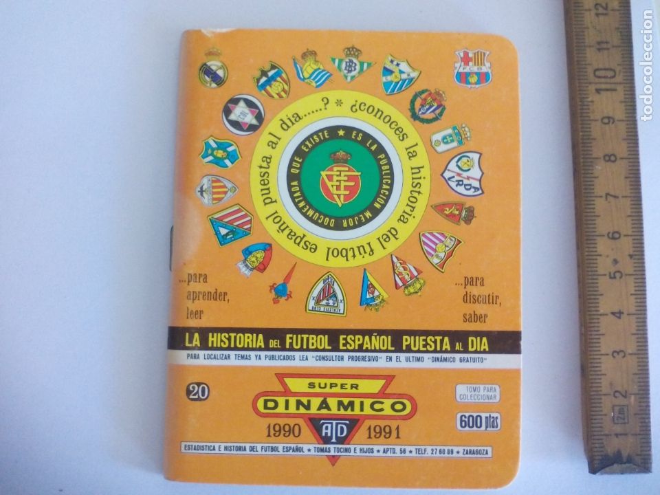 Collectionnisme sportif: SUPER Din&aacute;mico.160 p&aacute;ginas, Historia F&uacute;tbol Temporada 1990-1991. TOMO n&ordm; 20 Espa&ntilde;a