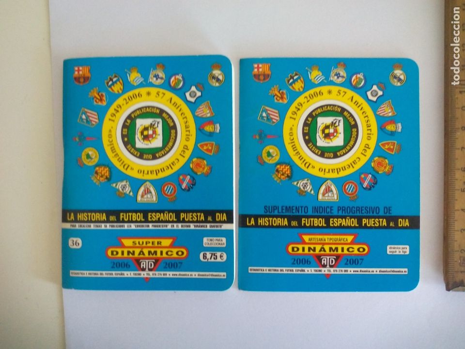 Collectionnisme sportif: SUPER Din&aacute;mico + SUPLEMENTO INDICE PROGRESIVO Historia F&uacute;tbol Temporada 2006- 2007 TOMO n&ordm; 36 Espa&ntilde;a