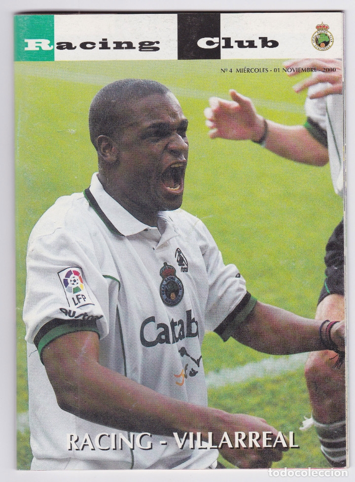 Collectionnisme sportif: Programa Bolet&iacute;n Revista Racing Santander - Villarreal CF 2000-01 - F&uacute;tbol