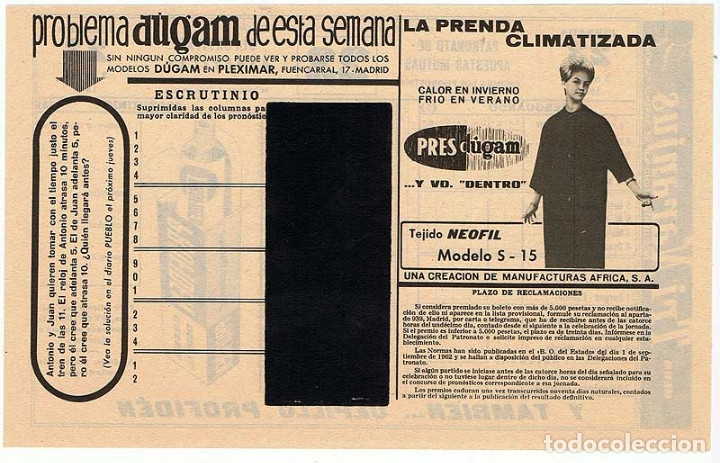 Coleccionismo deportivo: Quiniela 3-3-1963. Jornada 23. Plancha - Foto 2