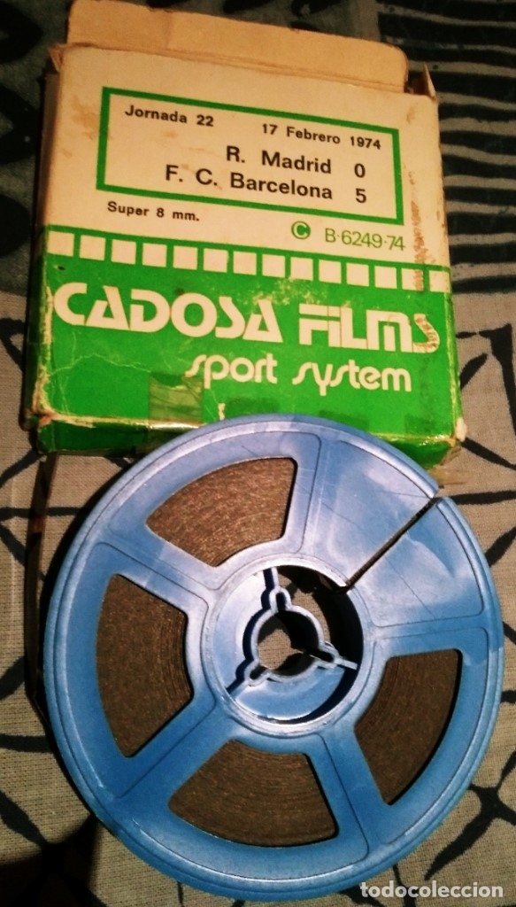Coleccionismo deportivo: Partido Real Madrid-Barcelona 1974 (super 8mm)
