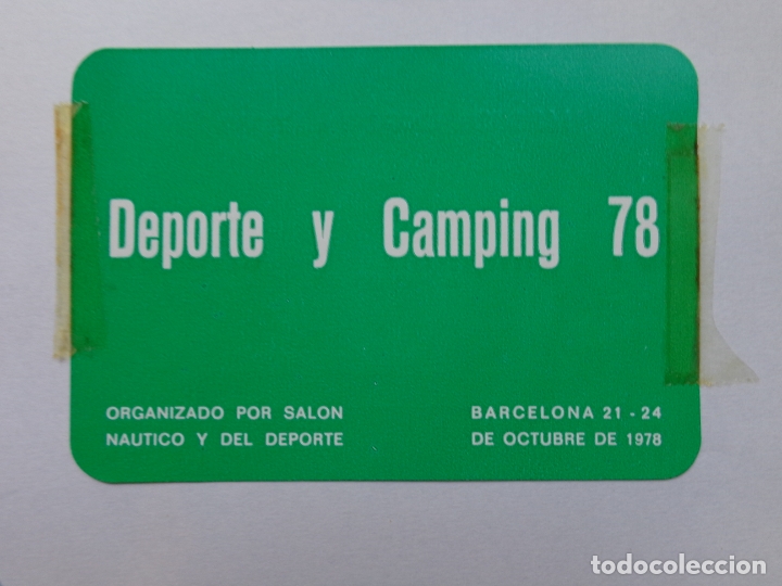 Coleccionismo deportivo: 3 PASE PRENSA - SAL&Oacute;N DEPORTE Y CAMPING - 1978 - Foto 2