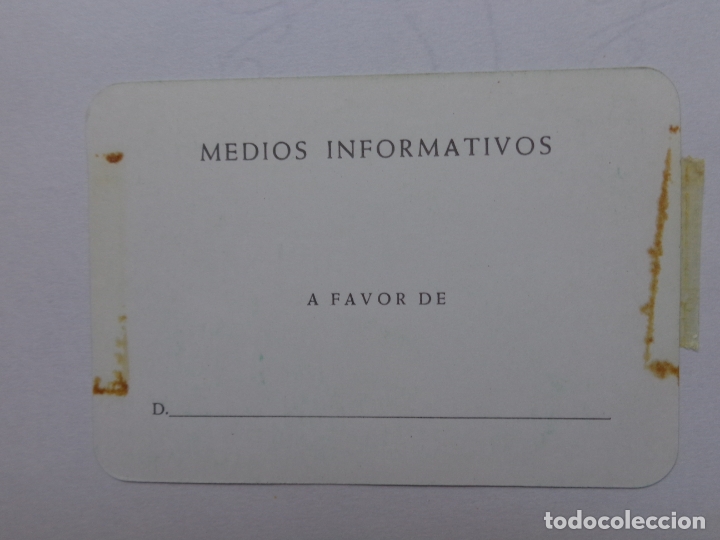 Coleccionismo deportivo: 3 PASE PRENSA - SAL&Oacute;N DEPORTE Y CAMPING - 1978 - Foto 3