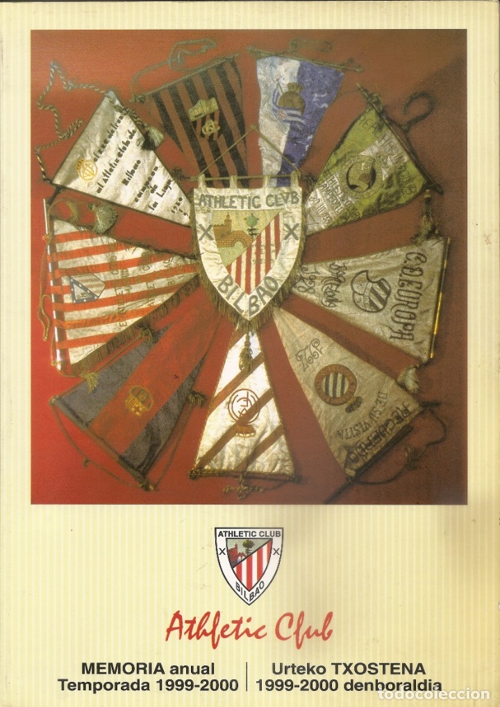 Sports collectibles: MEMORIA ANUAL OFICIAL ATHLETIC CLUB DE BILBAO. TEMPORADA 1999-2000. FUTBOL.
