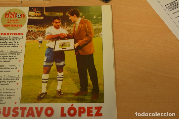 Collectionnisme sportif: RECORTE DE DON BALON.FOTO DE GUSTAVO L&Oacute;PEZ (ZARAGOZA)