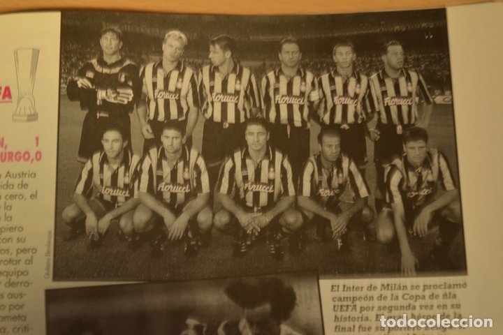 Collectionnisme sportif: RECORTE DE DON BALON.FOTO DEL INTER MILAN, 94-95