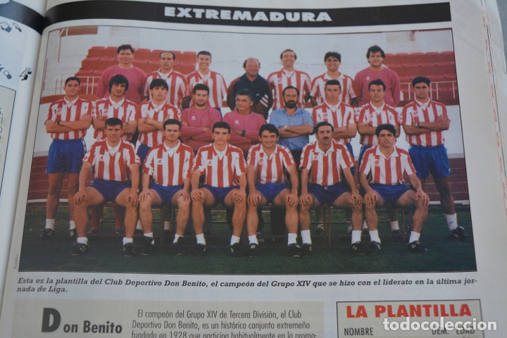 Sports collectibles: RECORTE DE LA REVISTA DON BALON.TEMPORADA 94-95.FOTO DEL CD DON BENITO