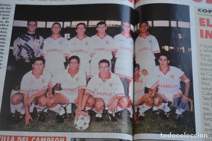 Sports collectibles: RECORTE DE LA REVISTA DON BALON.TEMPORADA 94-95.FOTO DEL SEVILLA JUVENIL CAMPE&Oacute;N DE LIGA