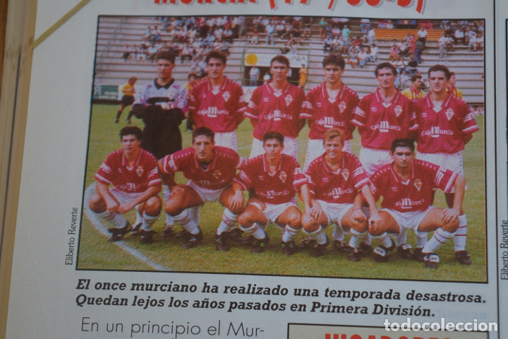 Sports collectibles: RECORTE DE LA REVISTA DON BALON.TEMPORADA 94-95.FOTO DEL REAL MURCIA