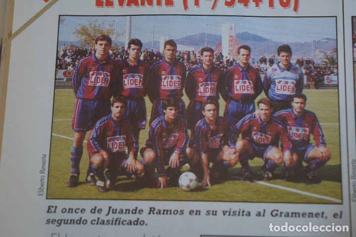 Sports collectibles: RECORTE DE LA REVISTA DON BALON.TEMPORADA 94-95.FOTO DEL LEVANTE