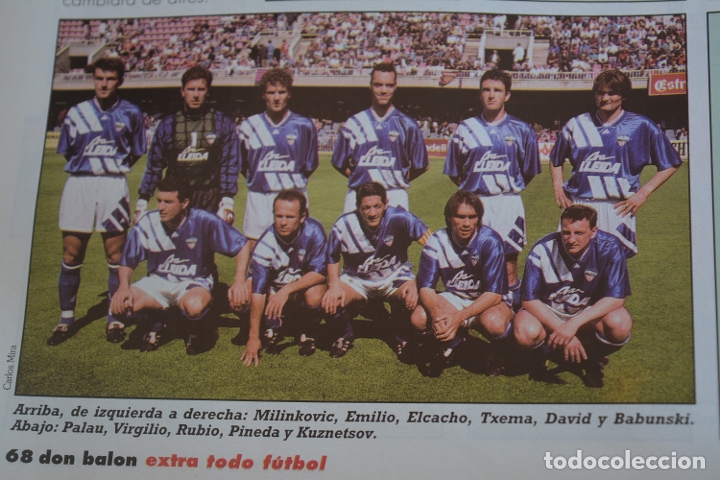 Sammelleidenschaft Sport: RECORTE DE LA REVISTA DON BALON.TEMPORADA 94-95.FOTO DEL LLEIDA
