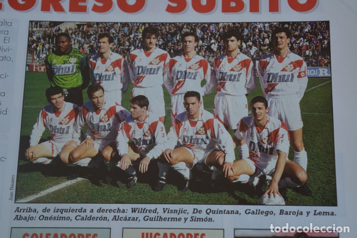 Sammelleidenschaft Sport: RECORTE DE LA REVISTA DON BALON.TEMPORADA 94-95.FOTO DEL RAYO VALLECANO