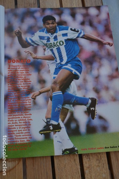 Sammelleidenschaft Sport: RECORTE DE LA REVISTA DON BALON.TEMPORADA 94-95.FOTO DE DONATO (DEPORTIVO CORU&Ntilde;A)