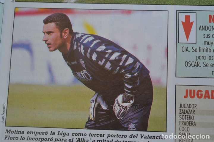 Sports collectibles: RECORTE DE LA REVISTA DON BALON.TEMPORADA 94-95.FOTO DE MOLINA ( ALBACETE BALOMPIE)