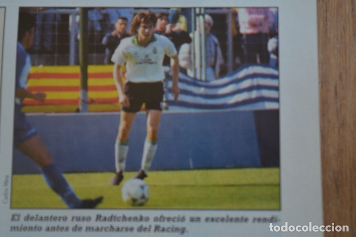 Sports collectibles: RECORTE DE LA REVISTA DON BALON.TEMPORADA 94-95.FOTO DE RADCHENKO (RACING SANTANDER)