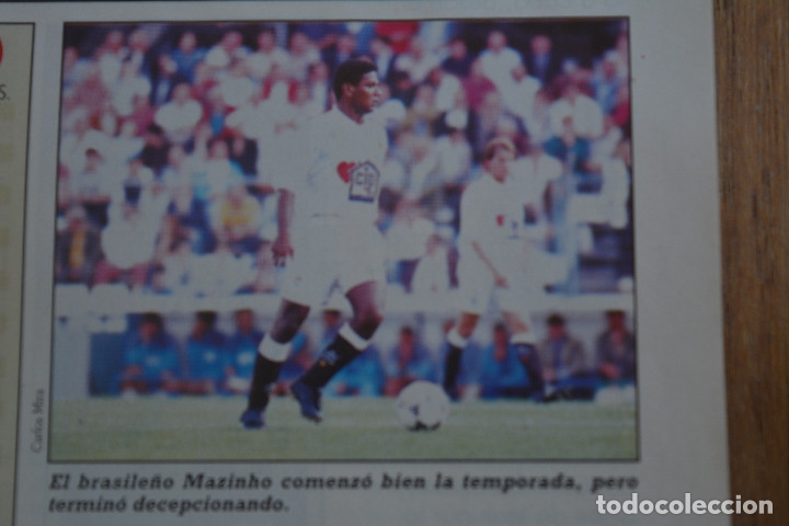 Sports collectibles: RECORTE DE LA REVISTA DON BALON.TEMPORADA 94-95.FOTO DE MAZINHO ( VALENCIA)