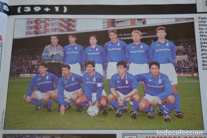Sports collectibles: RECORTE DE LA REVISTA DON BALON.TEMPORADA 94-95.FOTO DEL REAL OVIEDO