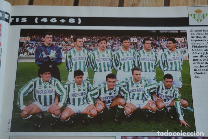 Sports collectibles: RECORTE DE LA REVISTA DON BALON.TEMPORADA 94-95.FOTO DEL BETIS