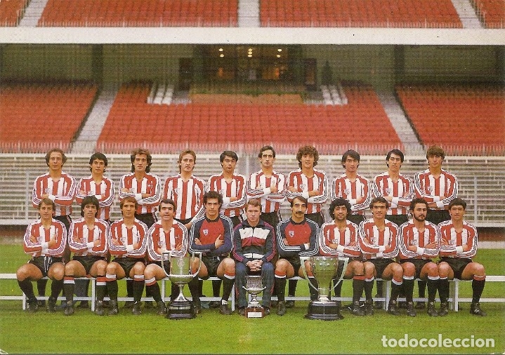 Sports collectibles: POSTAL ATHLETIC CLUB BILBAO 1983-84. OFICIAL CLUB. FUTBOL.TAMA&Ntilde;O 15,50X11 CMS.