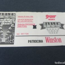 Coleccionismo deportivo: ENTRADA HARLEM GLOBETROTTERS Nº 001108 (WORLD TOUR 1989) PALACIO DE LOS DEPORTES 20/5/89